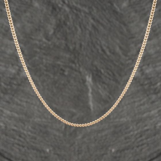 Second Hand 9ct Yellow Gold 18 Inch Curb Chain 41162000