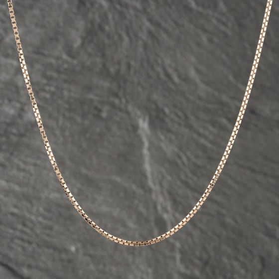 Second Hand 9ct Yellow Gold 16 Inch Box Chain 41162005