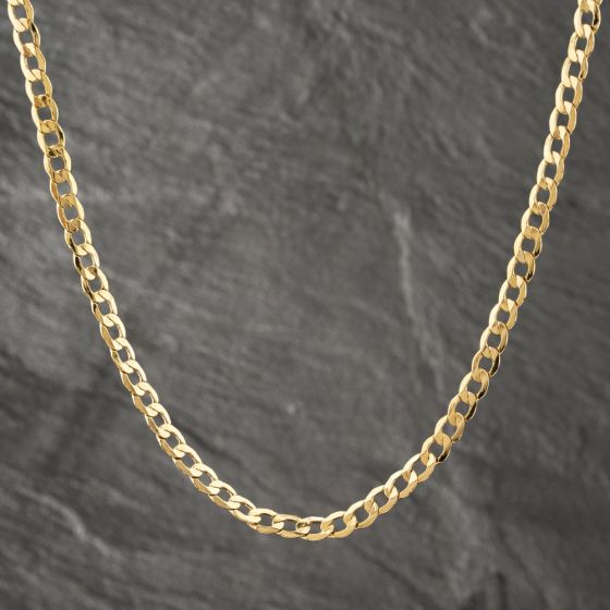 Second Hand 9ct Yellow Gold 20 Inch Curb Chain 41162022