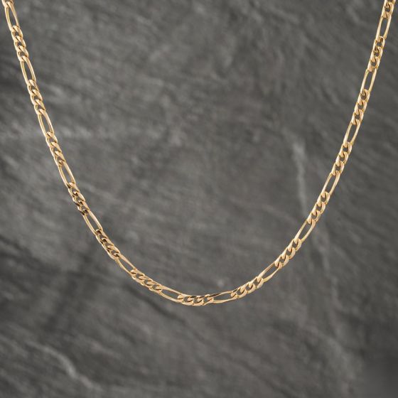 Second Hand 9ct Yellow Gold 18 Inch Figaro Chain 41162024