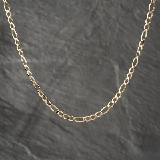 Second Hand 9ct Yellow Gold 20 Inch Figaro Chain 41162028