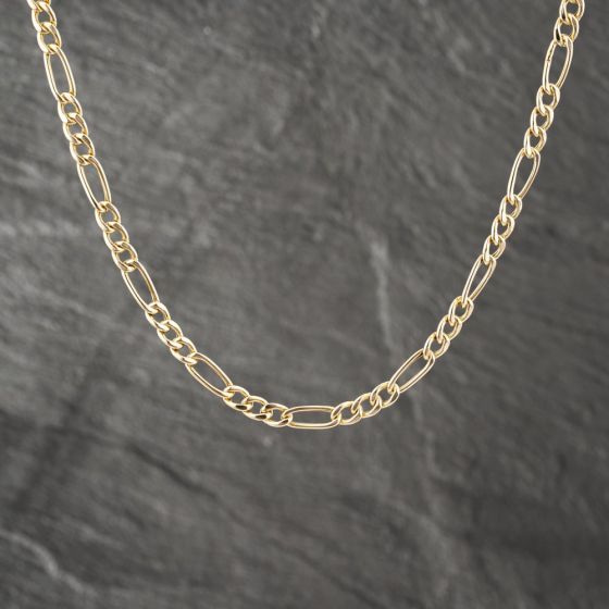 Second Hand 9ct Yellow Gold 18 Inch Figaro Chain 41162038