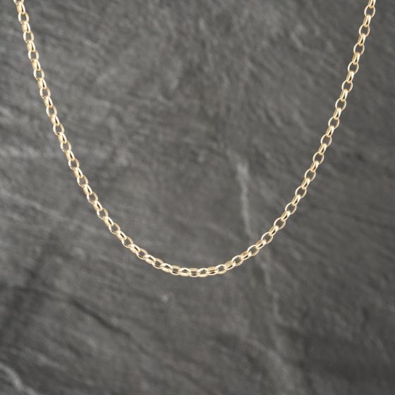 Second Hand 9ct Yellow Gold 18 Inch Belcher Chain 41162039