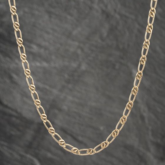 Second Hand 9ct Yellow Gold Fancy 18 Inch Figaro Chain 41162042