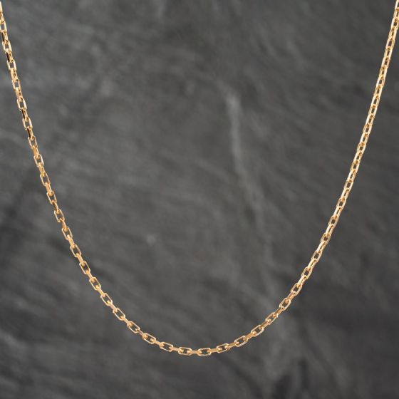 Second Hand 9ct Yellow Gold 22 Inch Trace Chain 41162044