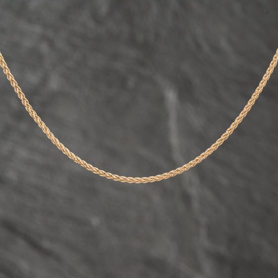Second Hand 9ct Yellow Gold 16 Inch Foxtail Chain 41162046