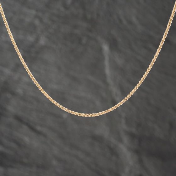 Second Hand 9ct Yellow Gold 18 Inch Foxtail Chain 41162048