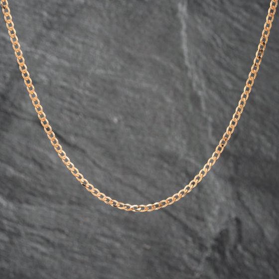 Second Hand 9ct Yellow Gold 30 Inch Curb Chain 41162069