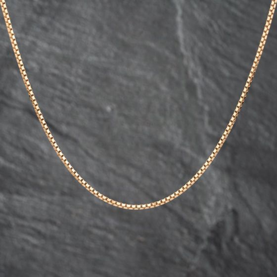Second Hand 9ct Yellow Gold 21 Inch Box Chain 41162079