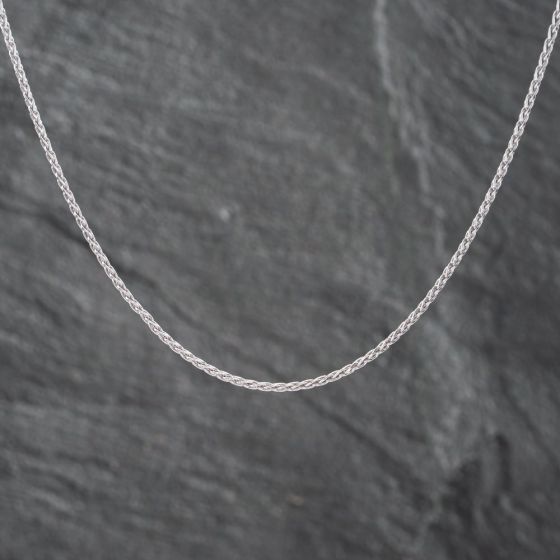 Second Hand 9ct White Gold 19 Inch Foxtail Chain 41162081