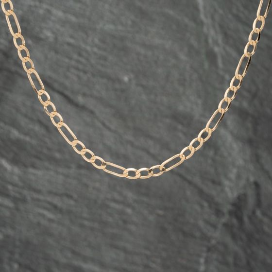 Second Hand 9ct Yellow Gold 22 Inch Figaro Chain 41162089