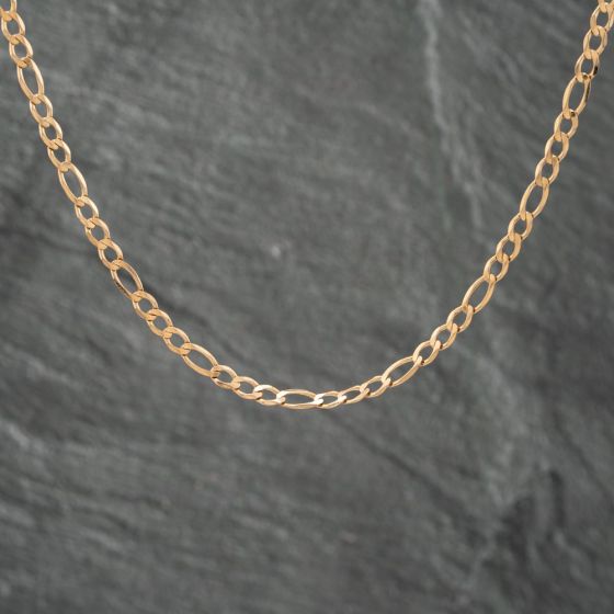 Second Hand 9ct Yellow Gold 21 Inch Figaro Chain 41162090