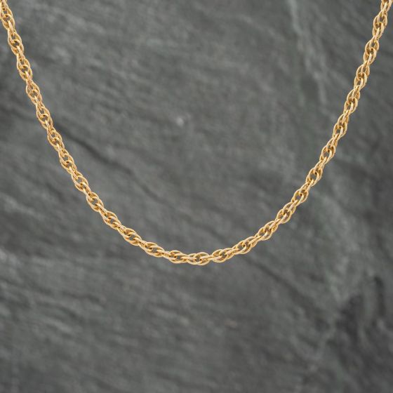 Second Hand 9ct Yellow Gold 20 Inch Prince Of Wales Chain 41162094