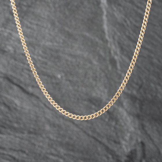 Second Hand 9ct Yellow Gold 19 Inch Curb Chain 41162130