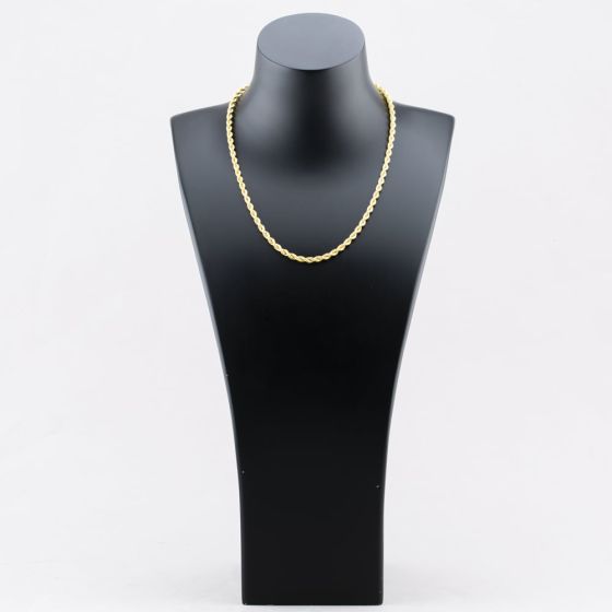 18 Inch Rope Second Hand 9ct Yellow Gold 18 Inch Rope Chain 41162132 - thbaker.co.uk