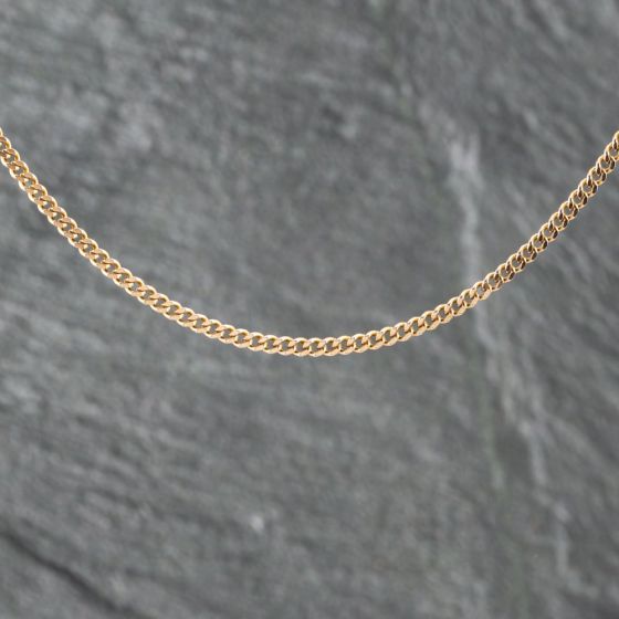 Second Hand 9ct Yellow Gold 21 Inch Curb Chain 41162144