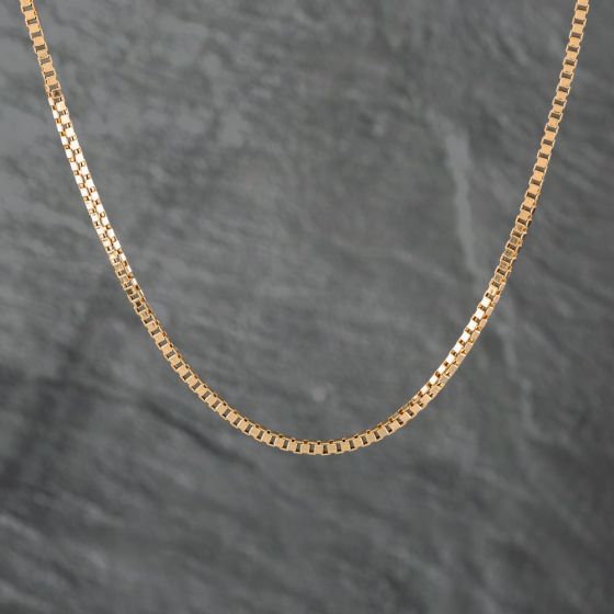 Second Hand 9ct Yellow Gold 20 Inch Box Chain 41162157