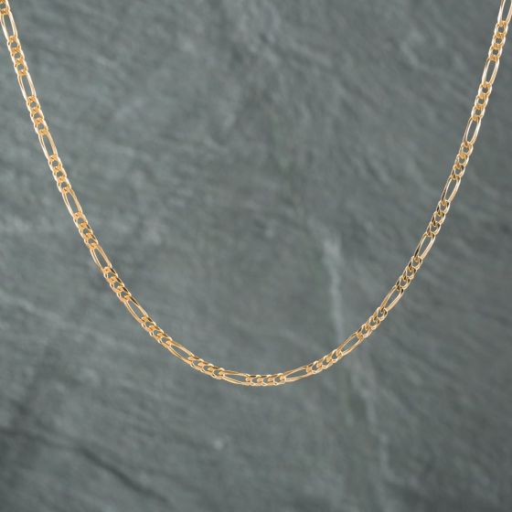 Second Hand 9ct Yellow Gold 16 Inch Figaro Chain 41162160