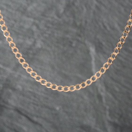 Second Hand 9ct Yellow Gold 18 Inch Curb Chain 41162167