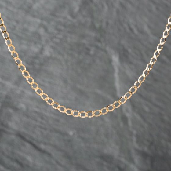 Second Hand 9ct Yellow Gold 18 Inch Curb Chain 41162168