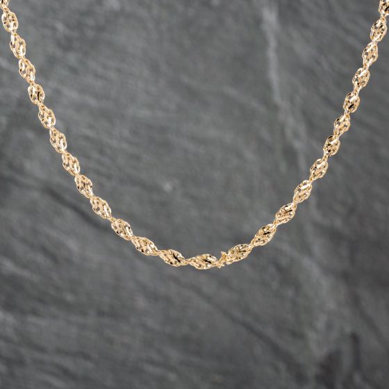Second Hand 9ct Yellow Gold 20 Inch Fancy Chain 41162169