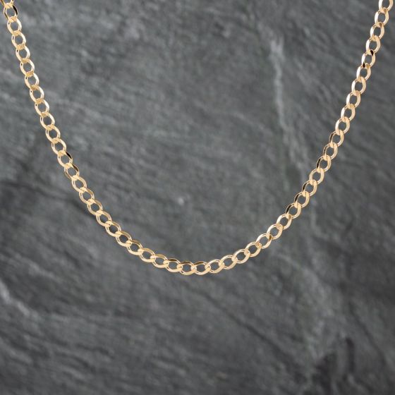 Second Hand 9ct Yellow Gold 20 Inch Curb Chain 41162184
