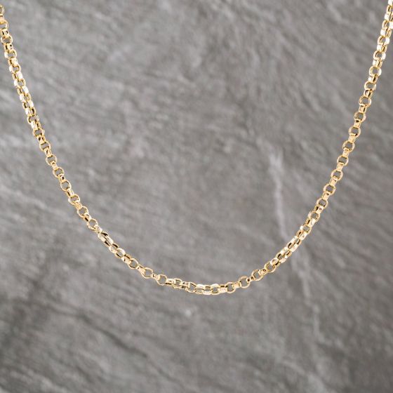 Second Hand Vintage Rose Gold 17 Inch Belcher Chain 41162207