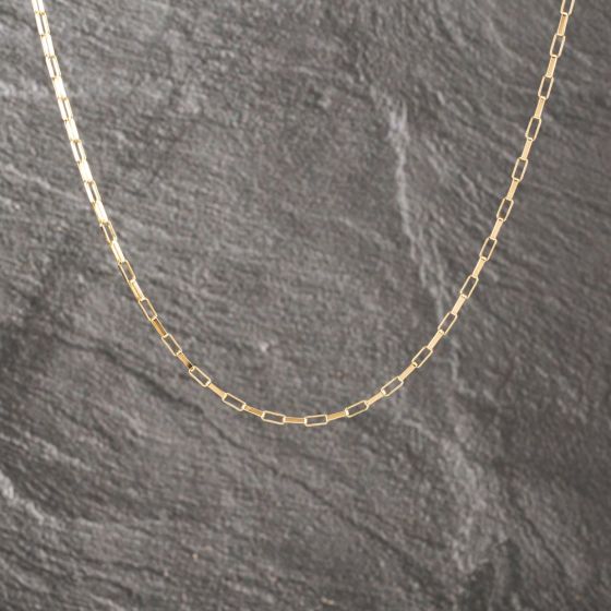 Second Hand 9ct Yellow Gold 19 Inch Paper Link Chain 41162210