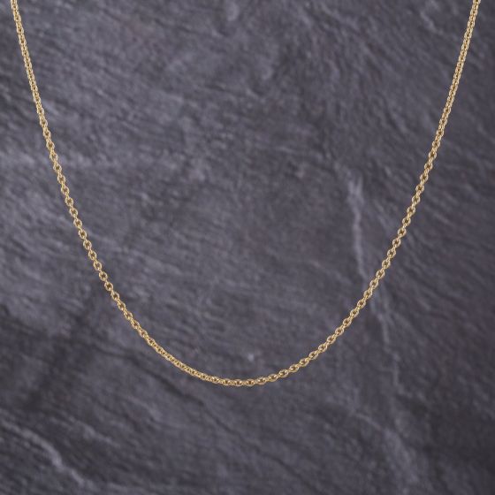Second Hand 9ct Yellow Gold 19 Inch Trace Chain 41162231