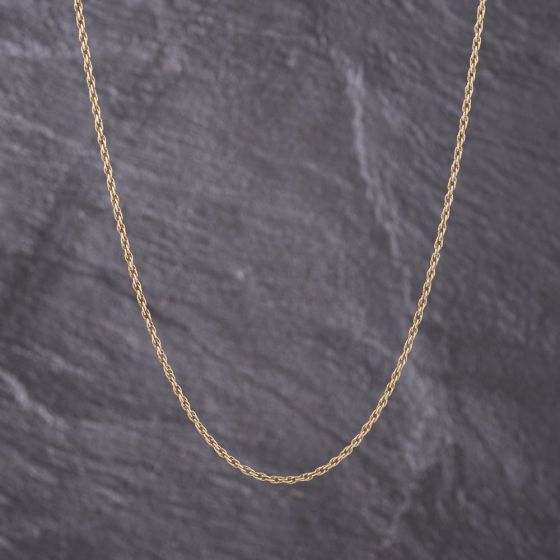 Second Hand 9ct Yellow Gold 24 Inch Prince Of Wales Chain 41162251