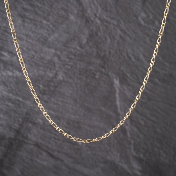 Second Hand 9ct Yellow Gold 18 Inch Figaro Chain 41162257