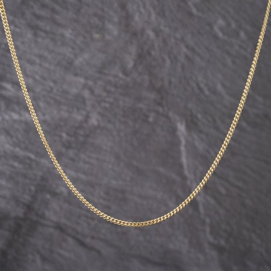 Second Hand 9ct Yellow Gold 20 Inch Curb Chain 41162263