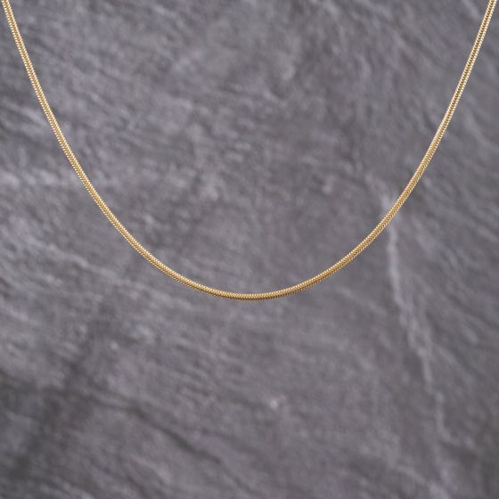 Second Hand 9ct Yellow Gold 16 Inch Snake Chain 41162275
