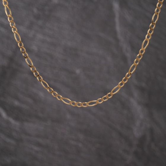 Second Hand 9ct Yellow Gold 20 Inch Figaro Chain 41162279