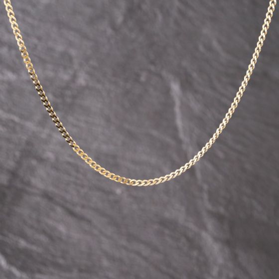 Second Hand 9ct Yellow Gold 24 Inch Curb Chain 41162289
