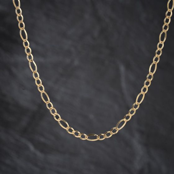 Second Hand 9ct Yellow Gold 20 Inch Figaro Chain 41162292