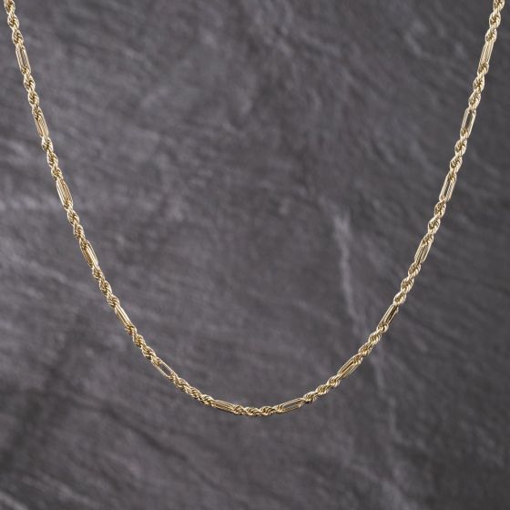 Second Hand 9ct Yellow Gold Fancy 18 Inch Rope Chain 41162305