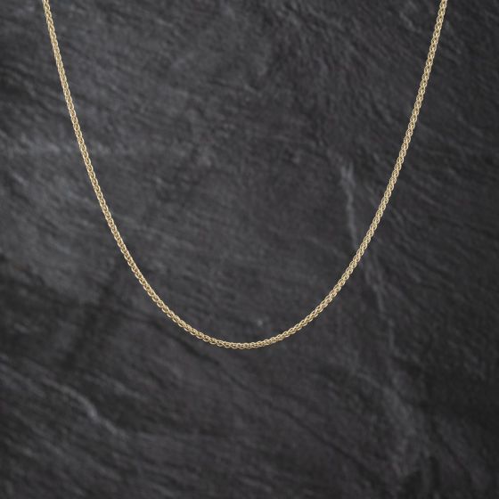 Second Hand 9ct Yellow Gold 18 Inch Spiga Chain 41162308