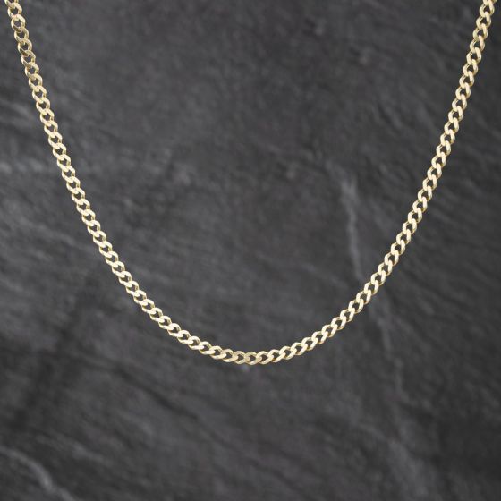 Second Hand 9ct Yellow Gold 20 Inch Curb Chain 41162314