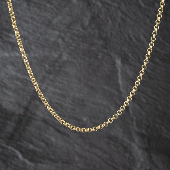Second Hand 9ct Yellow Gold 18 Inch Belcher Chain 41162318