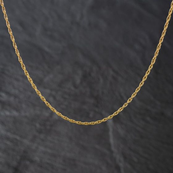 Second Hand 9ct Yellow Gold 15 Inch Prince Of Wales Chain 41162328