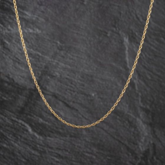 Second Hand 9ct Yellow Gold 24 Inch Prince Of Wales Chain 41162342