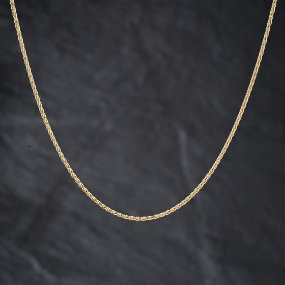 Second Hand 9ct Yellow Gold 18 Inch Foxtail Chain 41162350