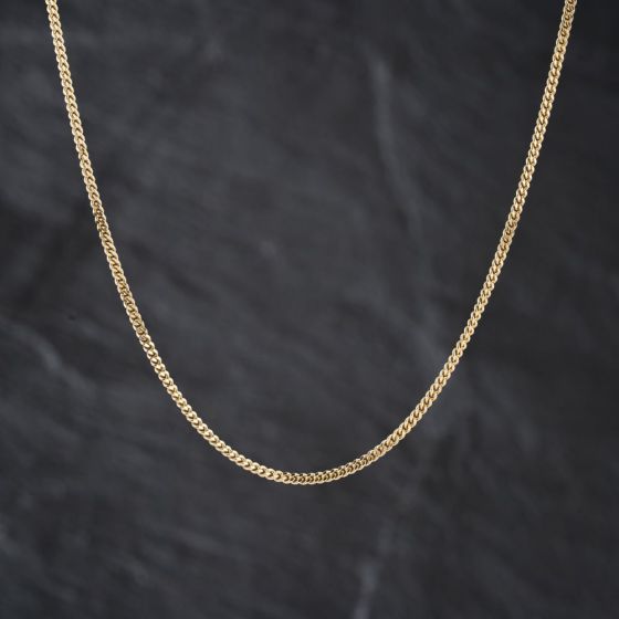 Second Hand 9ct Yellow Gold 22 Inch Curb Chain 41162372