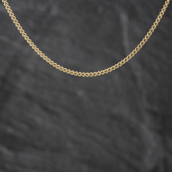 Second Hand 9ct Yellow Gold 16 Inch Curb Chain 41162388