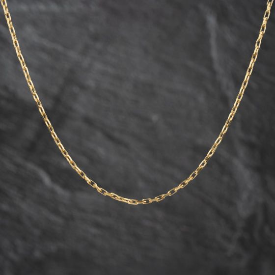 Second Hand 9ct Yellow Gold 24 Inch Trace Chain 41162391