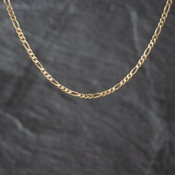 Second Hand 9ct Yellow Gold 18 Inch Figaro Chain 41162401