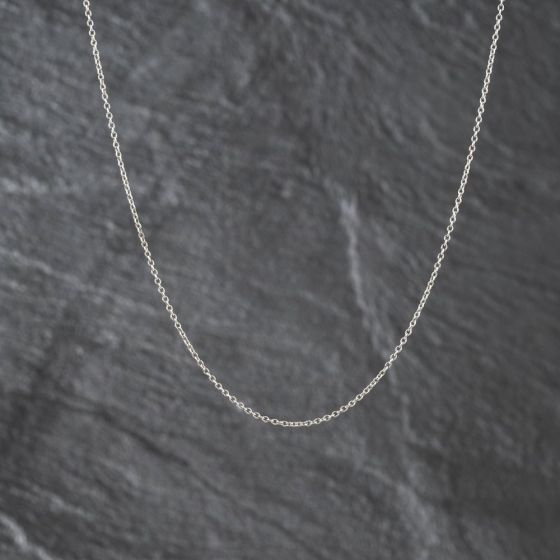 Second Hand 18ct White Gold 16 Inch Trace Chain 41162406