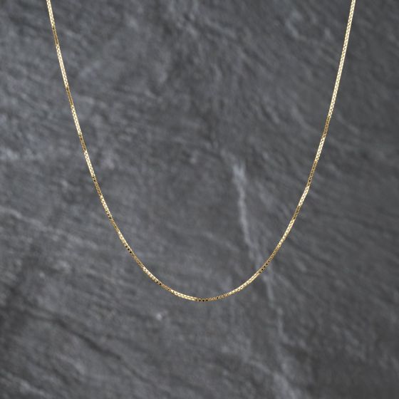 Second Hand 18ct White Gold 16 Inch Box Chain 41162407