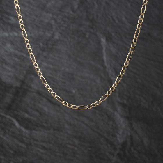 Second Hand 9ct Yellow Gold 22 Inch Figaro Chain 41162420